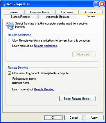 Windows remote desktop setup for Tempurity
