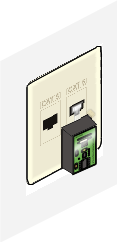 A drawing of a Networked Robotics advanced TPL3 probe in a wall plate